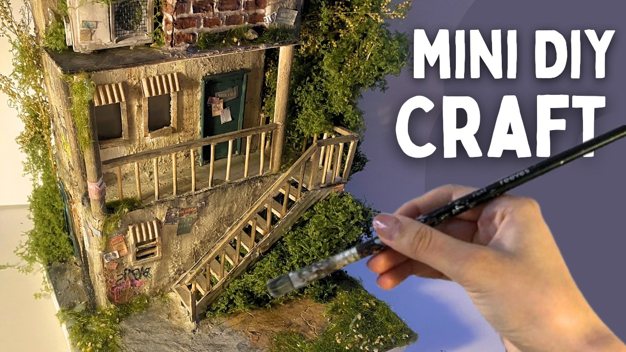 Making an Abandoned Building Diorama from...TRASH? | In-Depth DIY Tutorial
