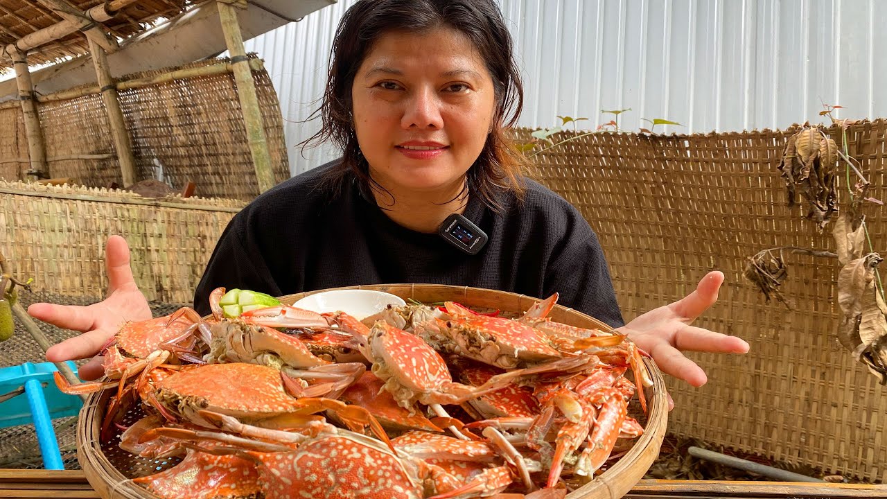 GHẸ HẤP NƯỚC DỪA MIỀN TÂY KHÔNG NHỊN ĐƯỢC VỊ NGỌT TỪ THỊT  VÀ GHẸ BAO MẬP LUÔN QUY VỊ /UT QUY VLOG