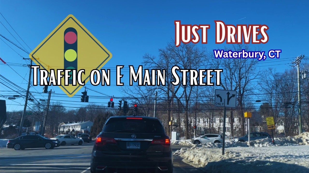 Stuck in Traffic for 30+ minutes on East Main Street in Waterbury, Connecticut