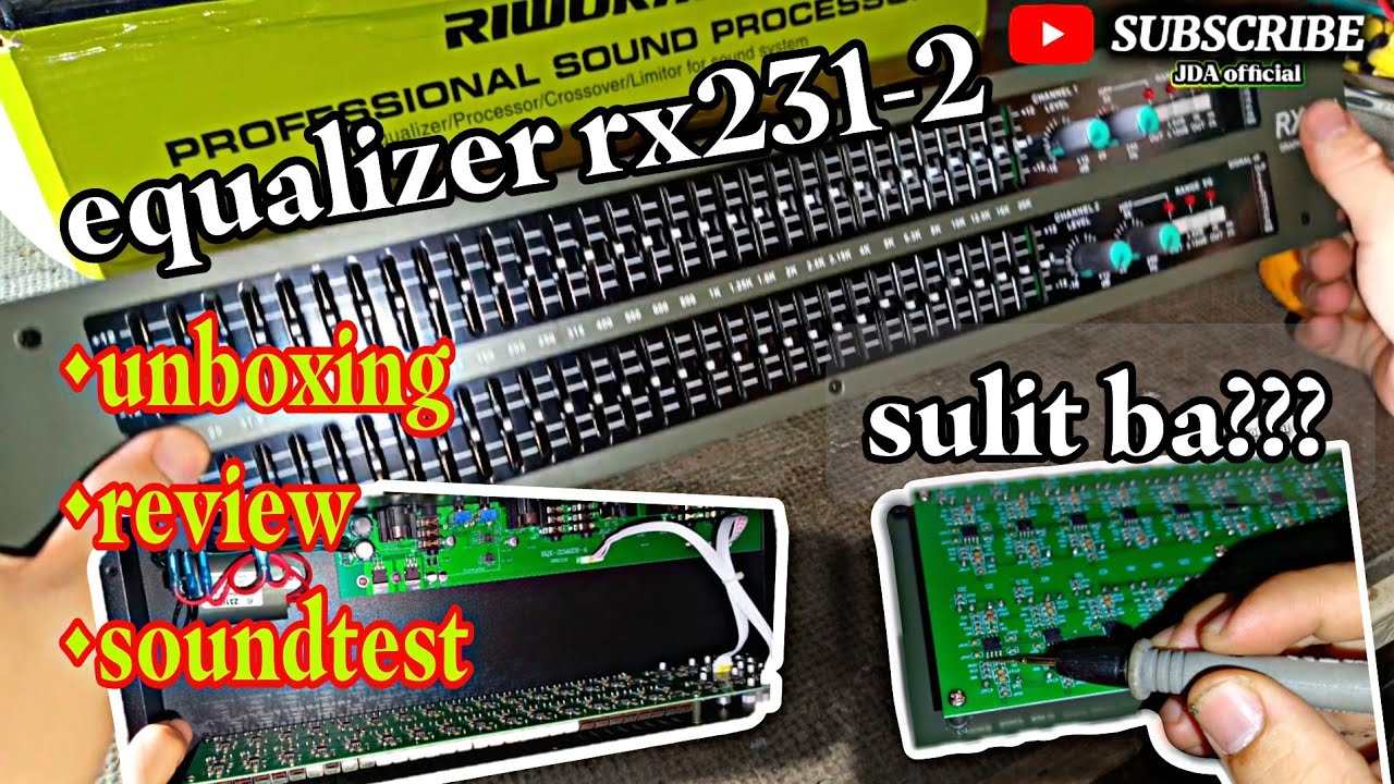 Riworal RX 231-2 Equalizer review shopee lazada panoorin kung sulit ba