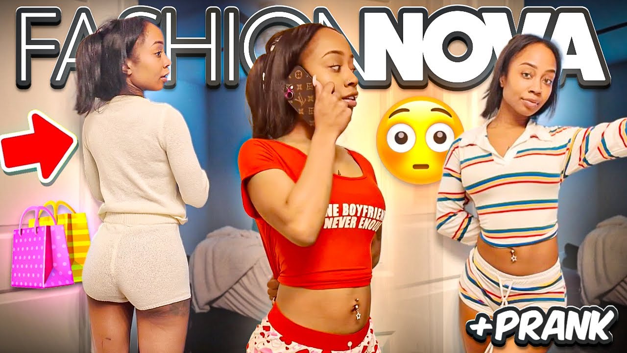 FASHION NOVA SENT ME THIS HAUL 🥰 SURPRISE PRANK AT THE END😂