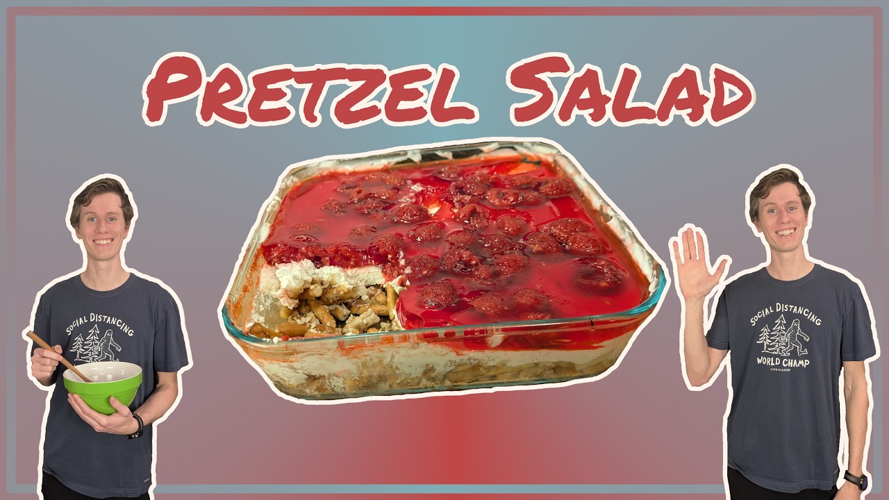 Raspberry Pretzel Salad