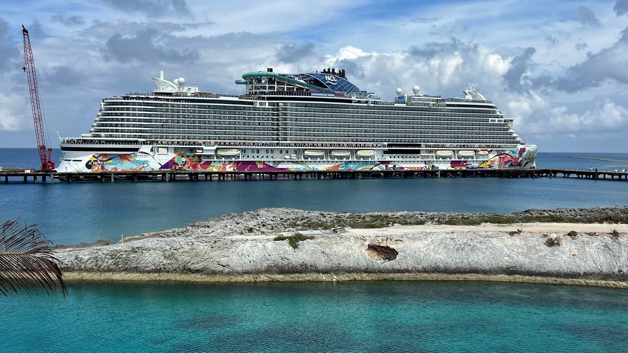 Brand new Norwegian Cruise Line Aqua with Little Benjy 