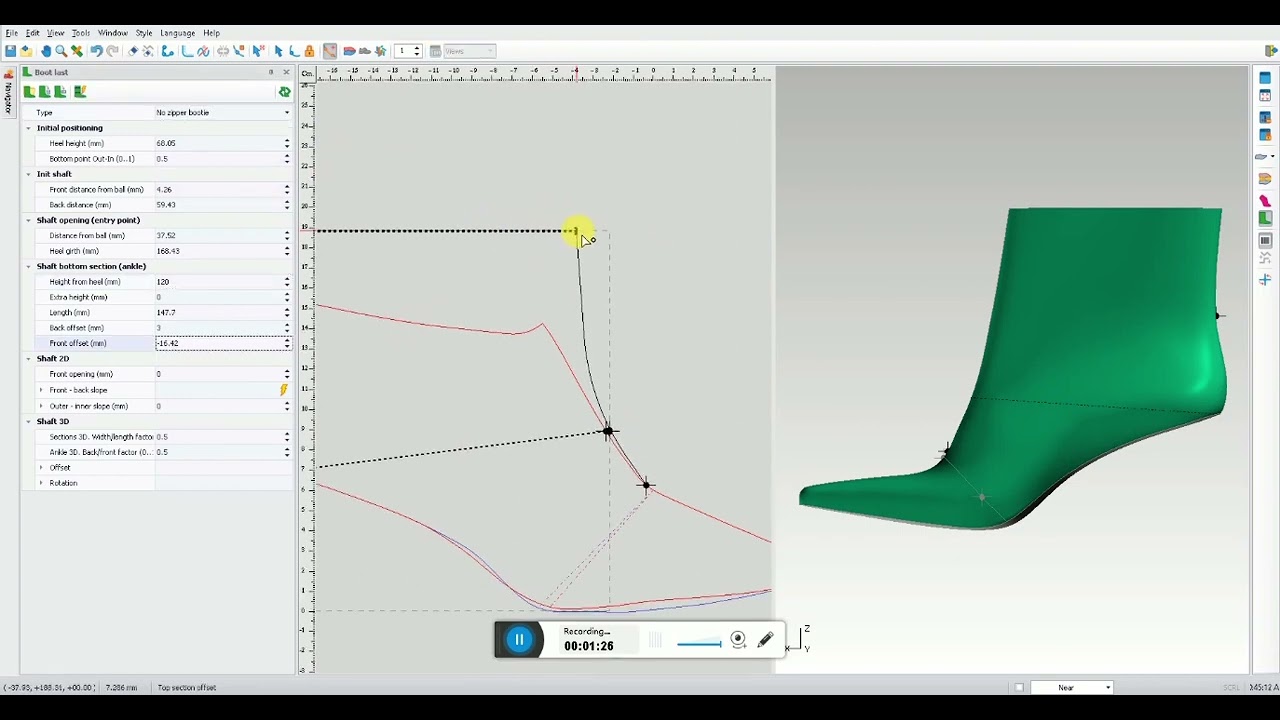 How to modify meanform in icad 3d software 🤔 |#icad3d #shoesfashion #shoedesign #latest #icad