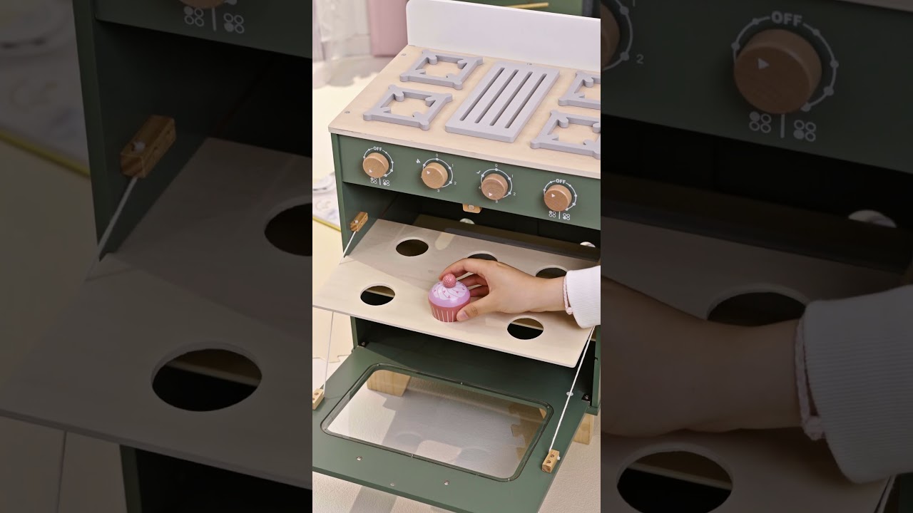 Tiny Tea Time Prep  | Pretend Play Baking & Toast Fun | Toddler Kitchen Playtime