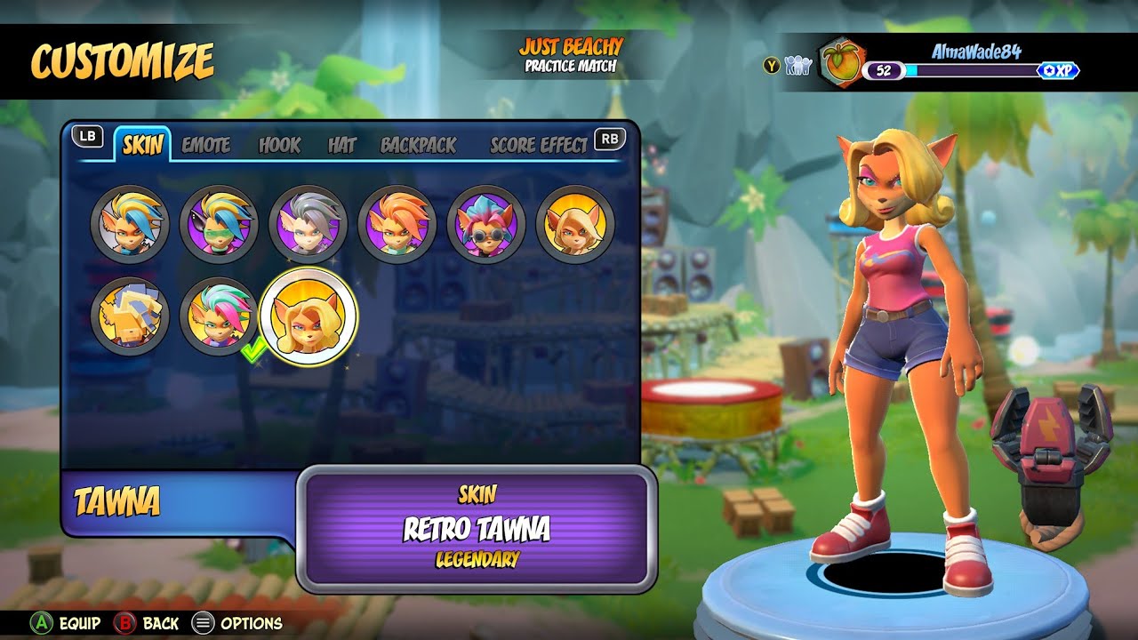 Crash Team Rumble Season 1: Tawna Retro Skin Gameplay