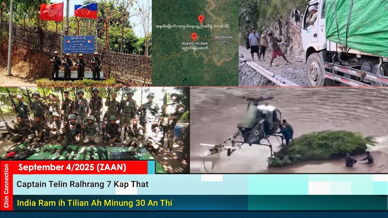 September 4 Zan: AA In Ralhrang Riahbuk Picang Pakhat Laksak, Falam Ziin Siat ah Mawtaw Mawng Pawl