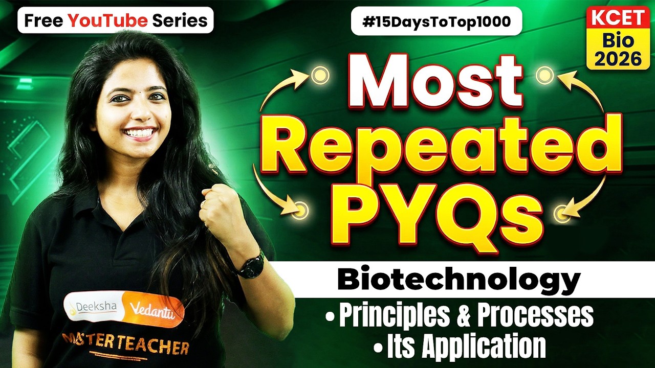 😱 KCET Biology LIVE Important Questions | 2 Chapters in One Shot #15DaysToTop1000 #15dayschallenge