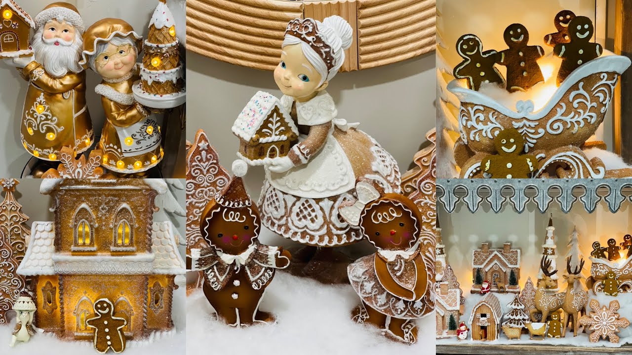 Christmas decorate with me | Christmas decor | Entryway Christmas decor| New Gingerbread Decor