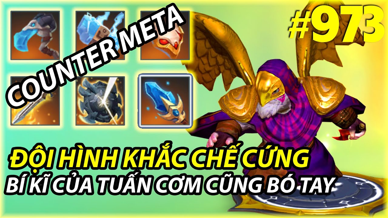 ĐỘI H&Igrave;NH KHẮC CHẾ CỨNG BỘ B&Iacute; KỸ CỦA TUẤN CƠM | AUTO CHESS MOBILE 973