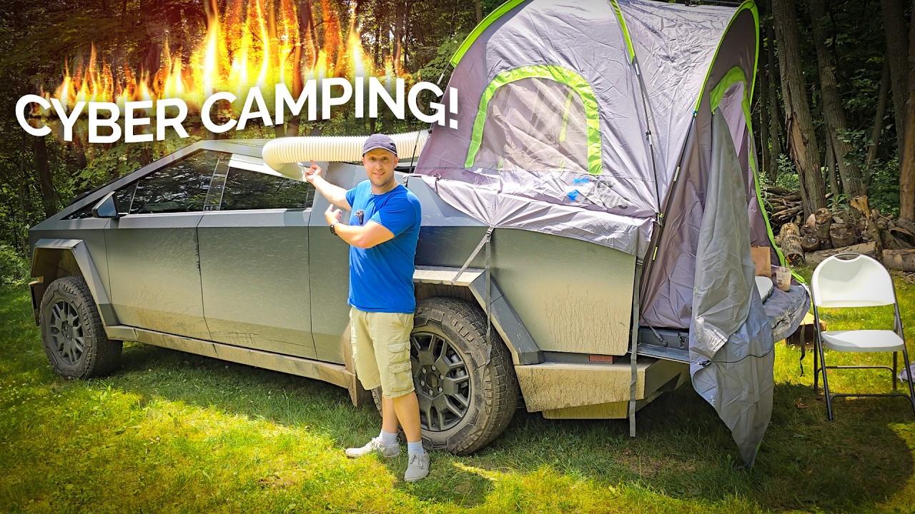 Tesla Cybertruck Camping IMPROVED!
