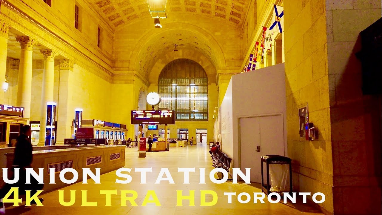 Toronto's Union Station (walking tour 4k)