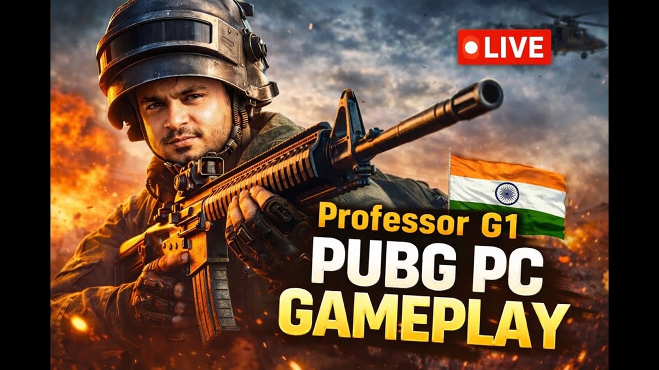 PUBG PC Live | with Professor G1