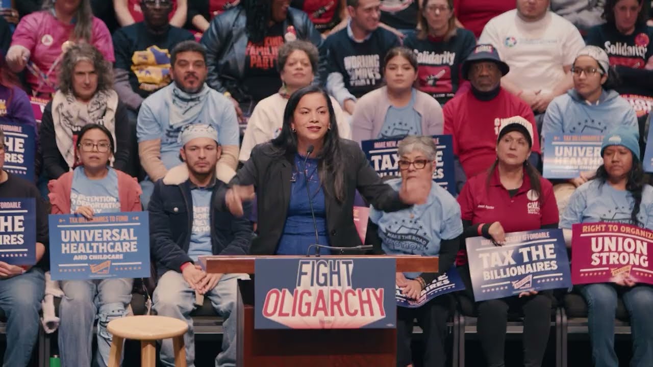 Analilia Mejia's Abolish ICE Speech | Bernie Rally 1/19/2026