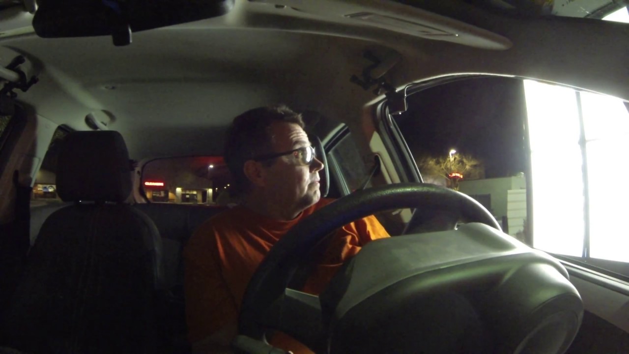 Cheapskate Chicken in KFC's Coleslaw Drive Thru Ordering Headlights, Maricopa, Arizona