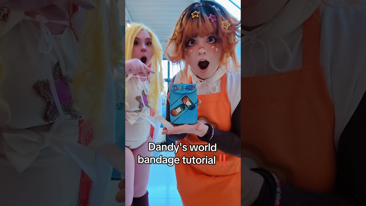 Dandy's world bandage tutorial‼️@sol.cosplays #dandysworld #cosplayer #tutorial #craft #roblox