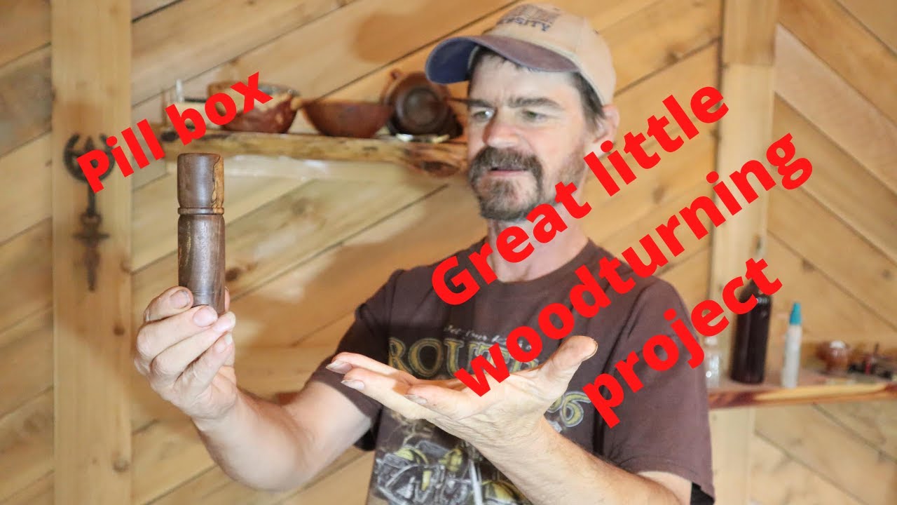 woodturning project for beginners a small pill box