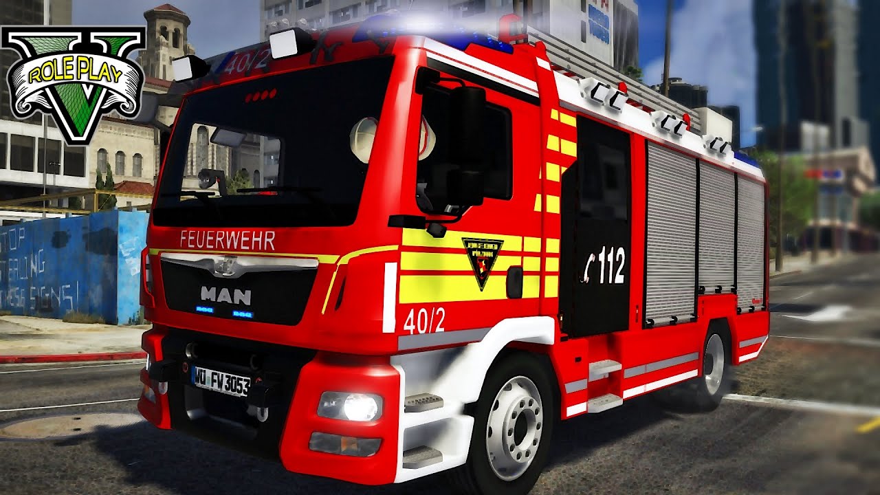 GTA 5 ROLE PLAY - Feuerwehr Technik von Rosenbauer im Einsatz