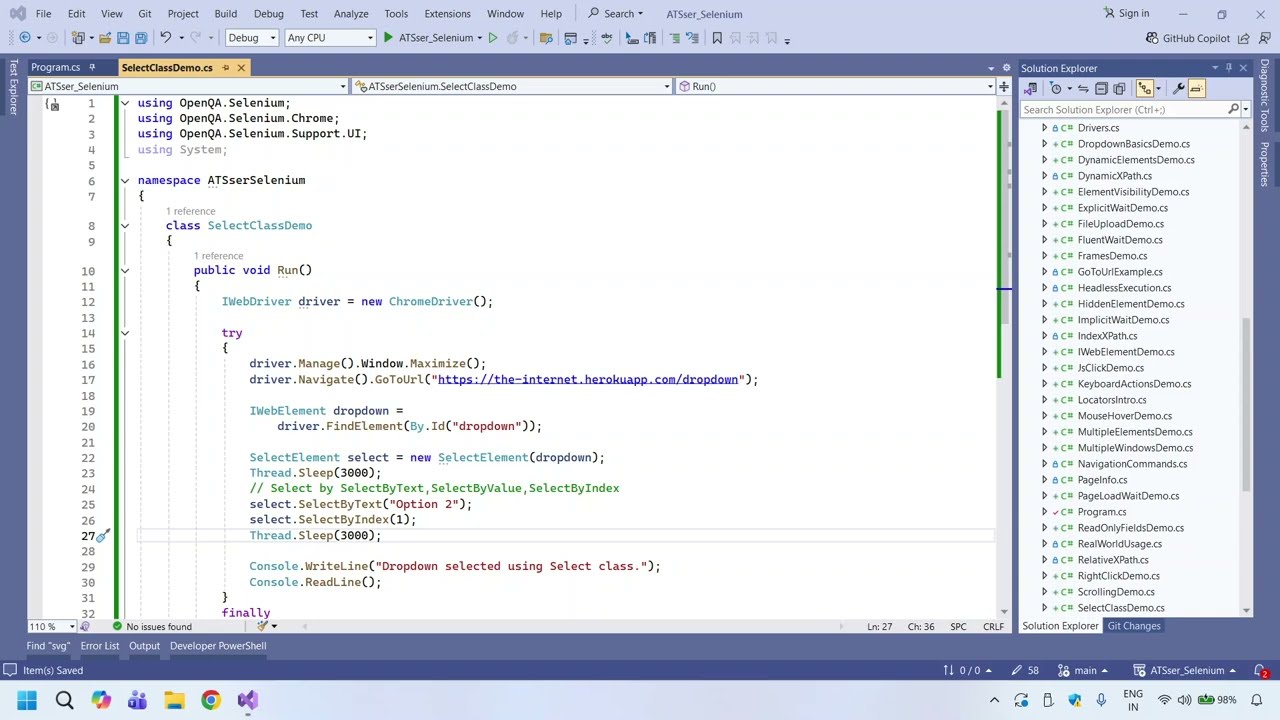 Select Class in Selenium | SelectByText, SelectByIndex Explained