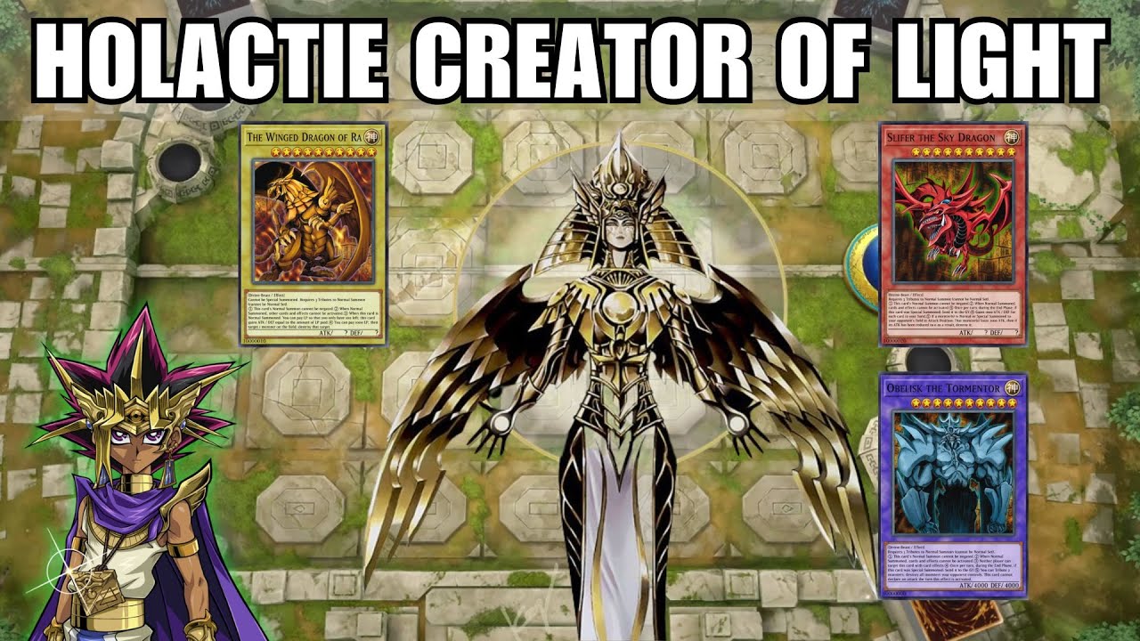 Holactie the Creator of Light - I Tribute my 3 Egyptian GODS for ..! | Yu-Gi-Oh MDPRO3
