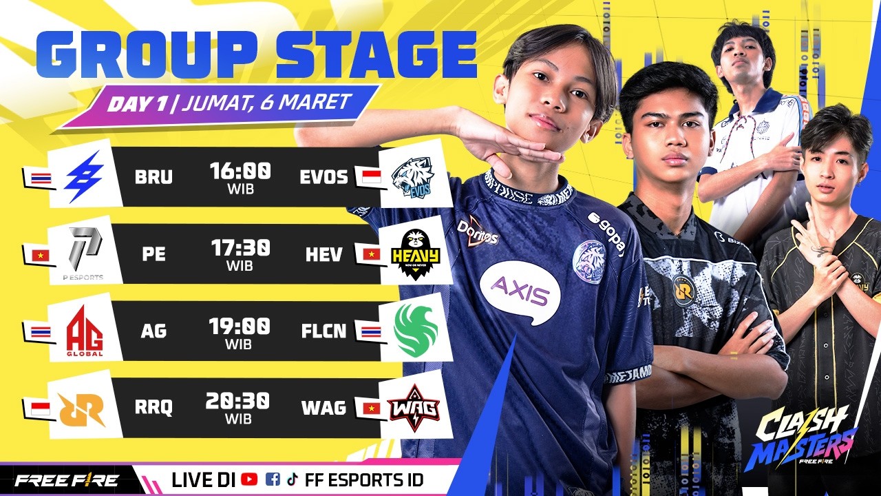 Free Fire Clash Master SEA | Group Stage - Day 1