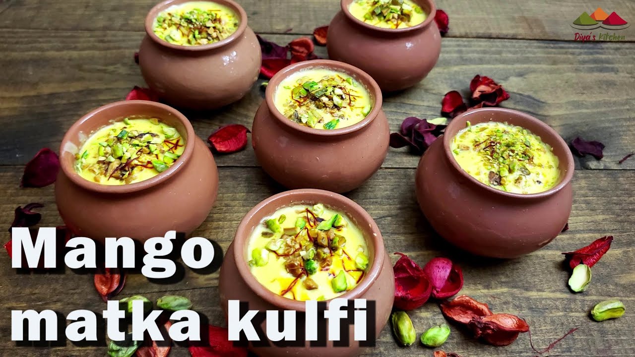 Instant mango matka kulfi recipe| 3 ingredients mango kulfi recipe | quick & easy mango matka kulfi