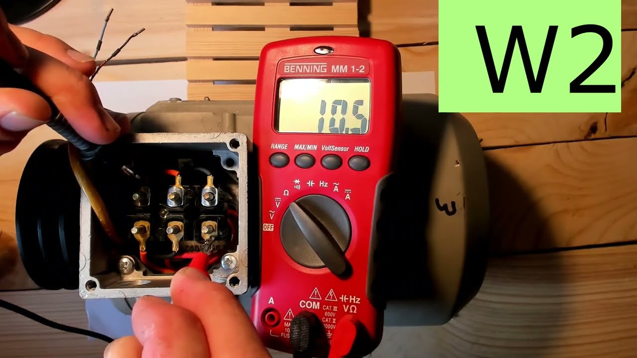 Wie messe ich einen Stern Dreieck Drehstrommotor mit dem Multimeter ob die Wicklung in Ordnung ist?