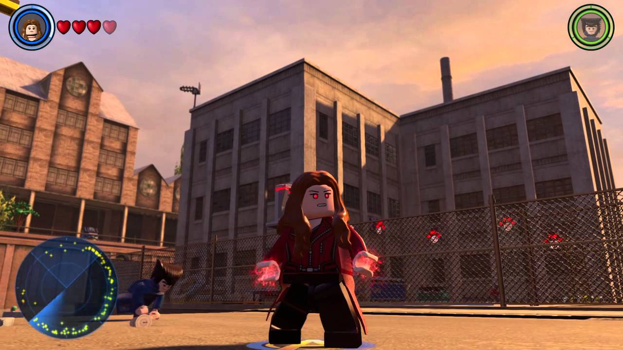 Lego Marvel's Avengers | Scarlet Witch free roam showcase (Civil War DLC)