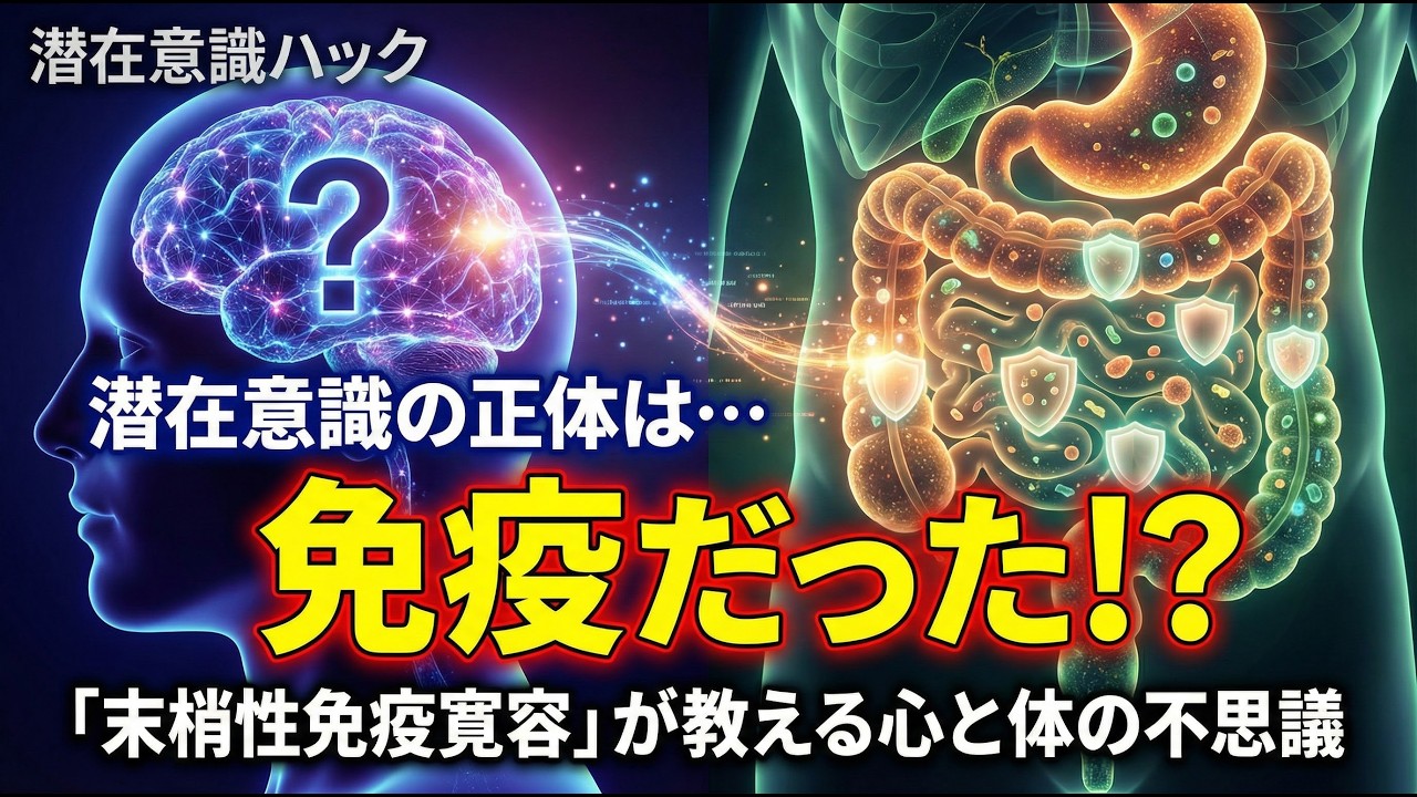 潜在意識の正体は免疫だった？「末梢性免疫寛容」が教える心と体の不思議 
