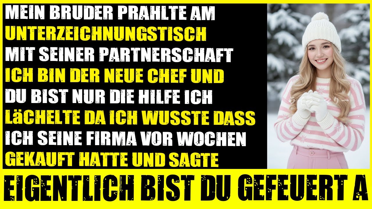 Mein Bruder prahlte: „Ich bin neuer Partner“ – Ich kaufte die Firma und feuerte ihn