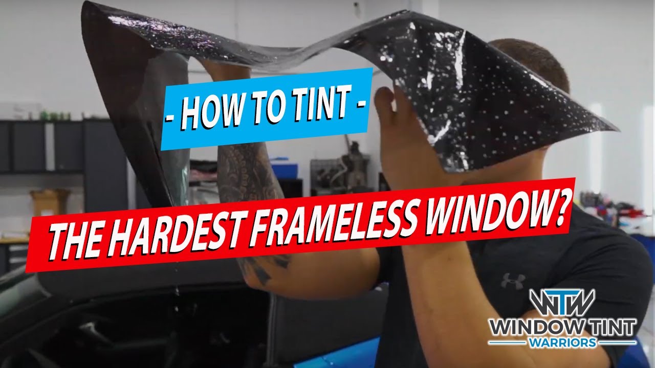Tinting A Complex Frameless Door Window - 2019 Corvette Z06 Convertible - How To