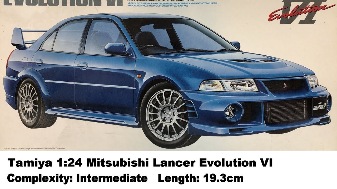 Tamiya 1:24 Mitsubishi Lancer Evolution VI Kit Review