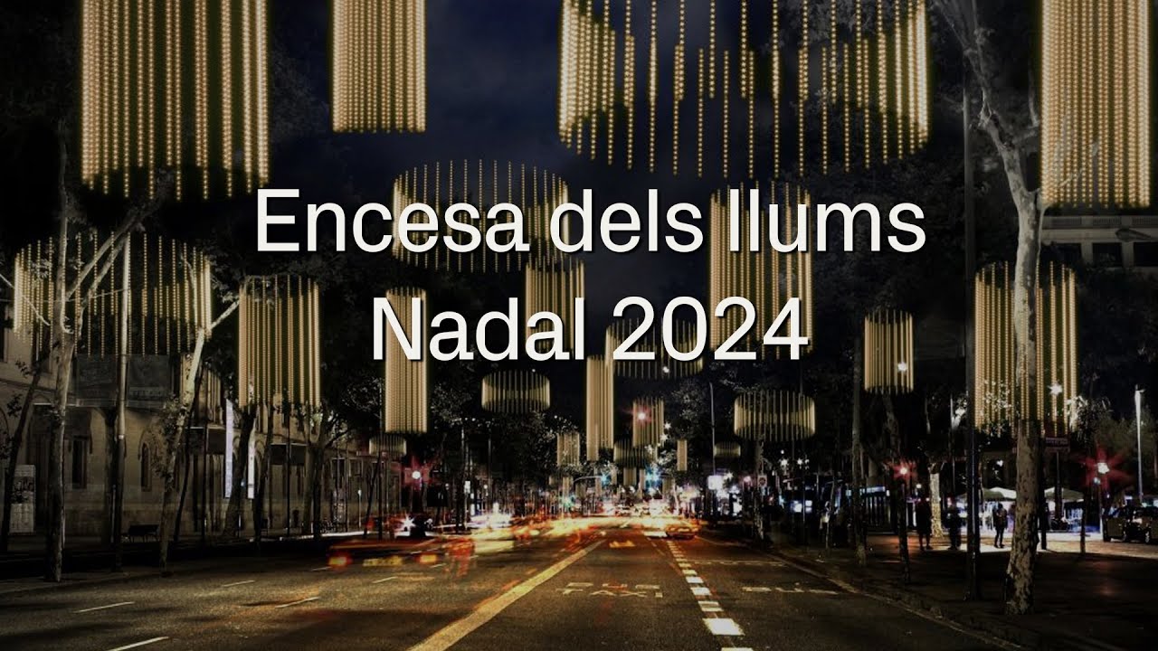 Encesa dels LLUMS de NADAL 2024 des del passeig de Gràcia
