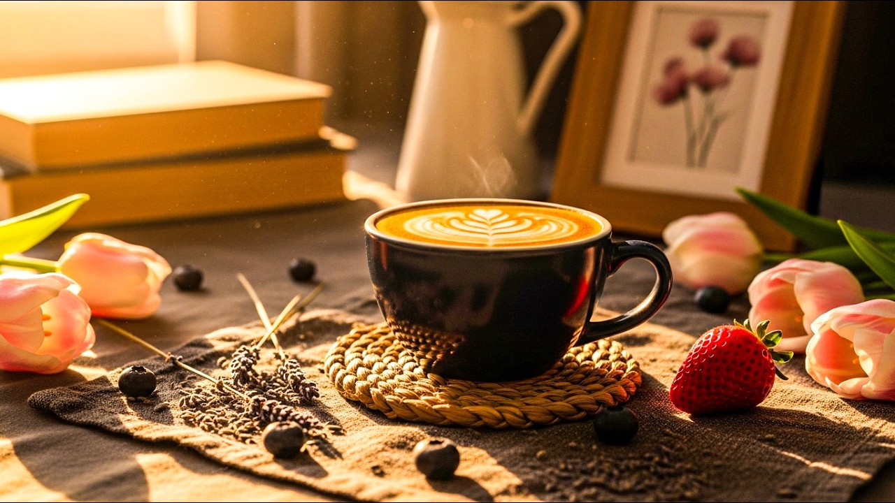 March Sunny Cafe Jazz 🌼 Positive Bossa Nova Instrumental