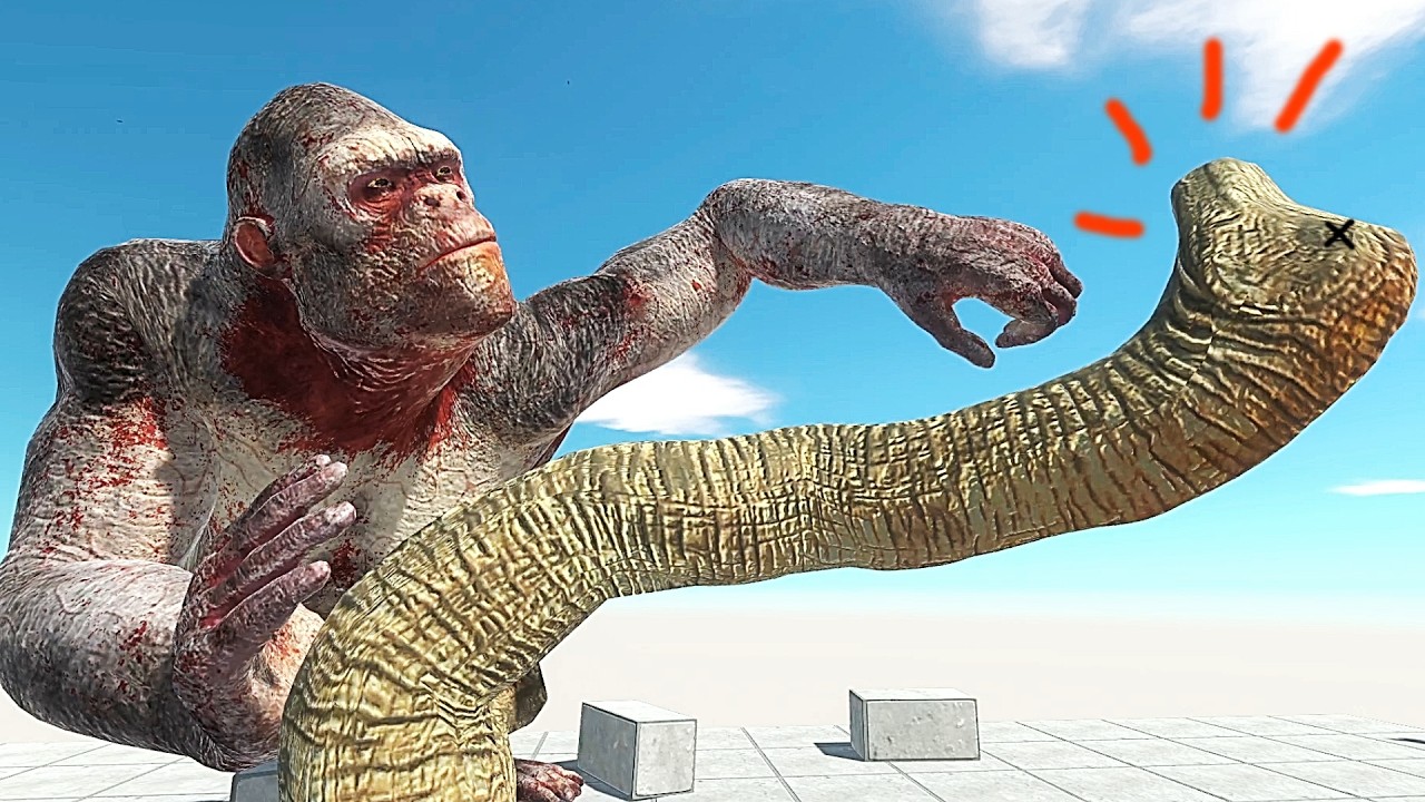 Pushing Battle Godzilla, King Kong and Infernals | Animal Revolt Battle Simulator