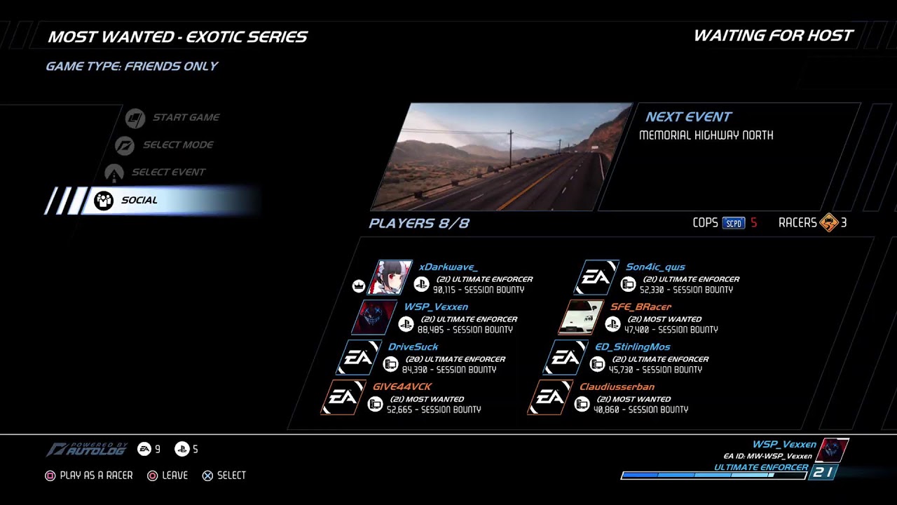 NFS Hot Pursuit Remastered Live |WSP|