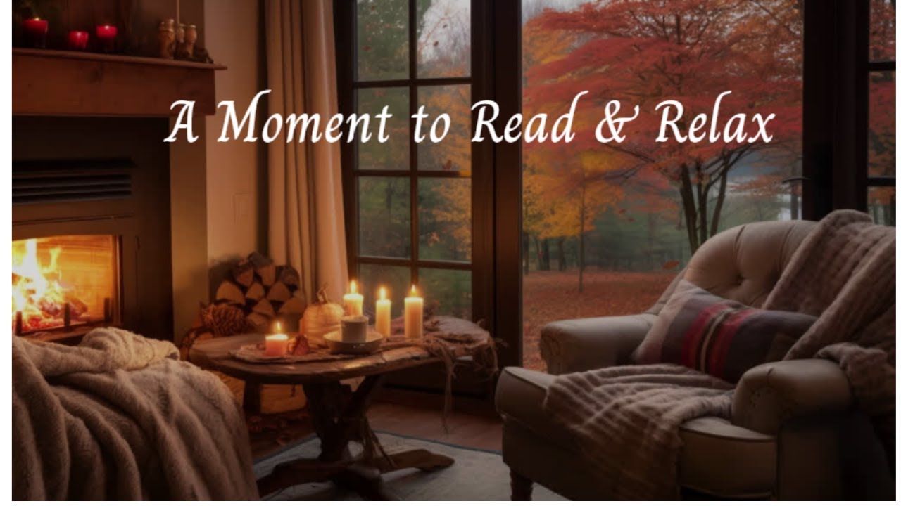 Autumn Afternoon 🍁 | Cozy Fireplace & Relaxing Ambience