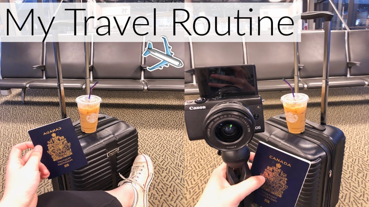 my travel routine: packing, travel with me + airplane skincare routine