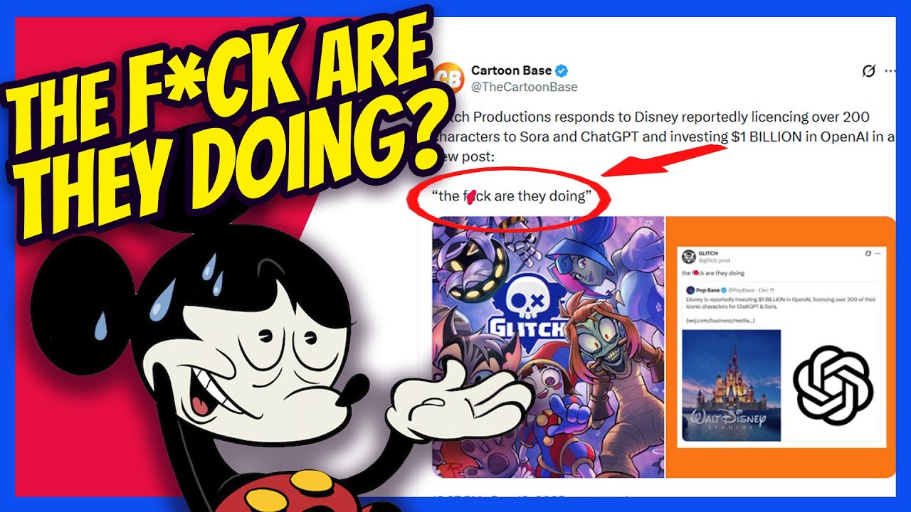 Artists RAGE at Disney Over OpenAI Deal! Boycotts Incoming?! | Clownfish TV