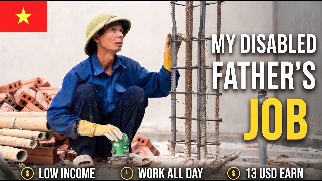 My Disabled Father and His Job Every Day for 20+ Years|The Raw of Low-Income Reality in Vietnam