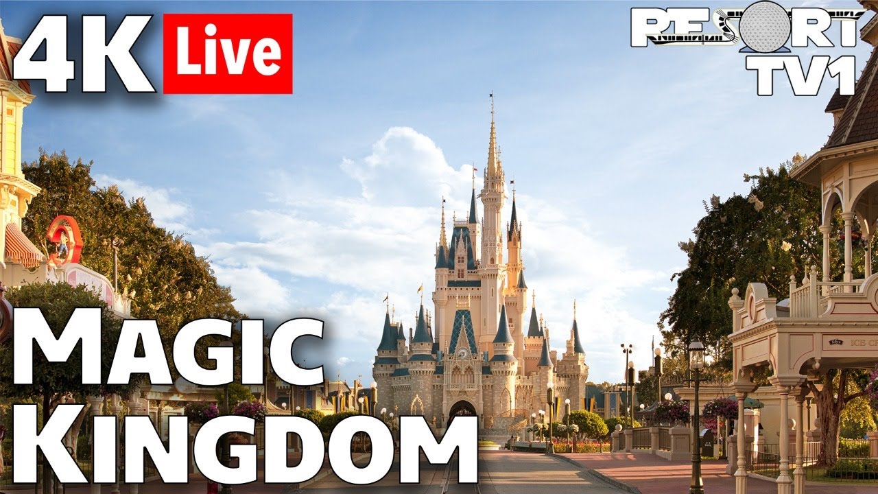 🔴4K Live: 4K Magic Kingdom Virtual Live Stream - Walt Disney World