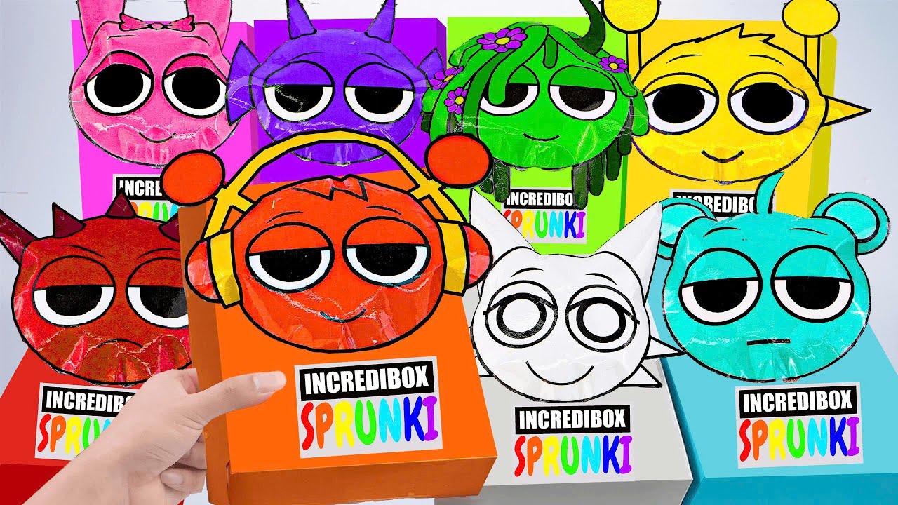 💖Paper DIY💖 Making Clay Incredibox SPRUNKI BLIND BOX Unboxing | How To Make by Mr.Blind Bag ASMR