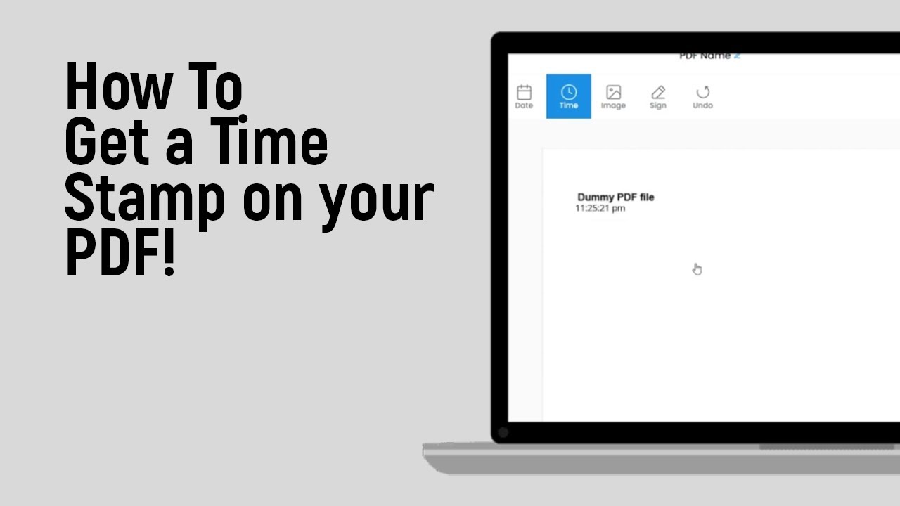 How to Get a Time Stamp on your PDF [easy]