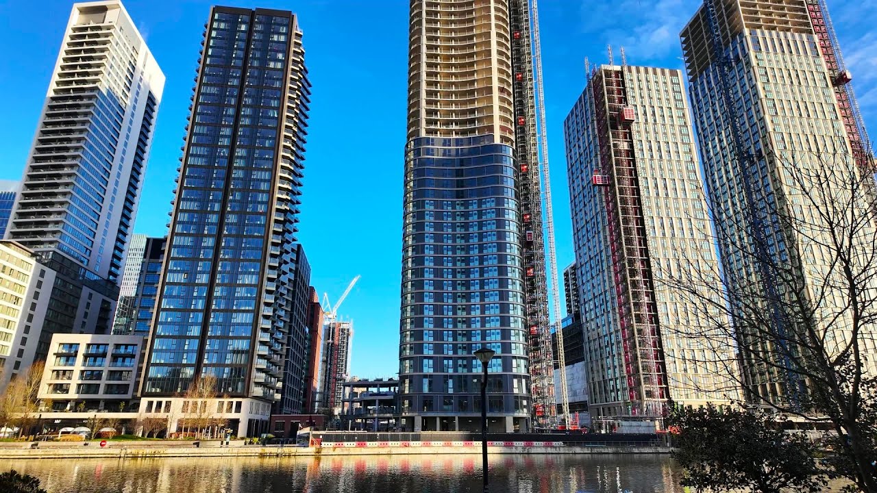 [4K] Canary Wharf | South Quay | London Walk