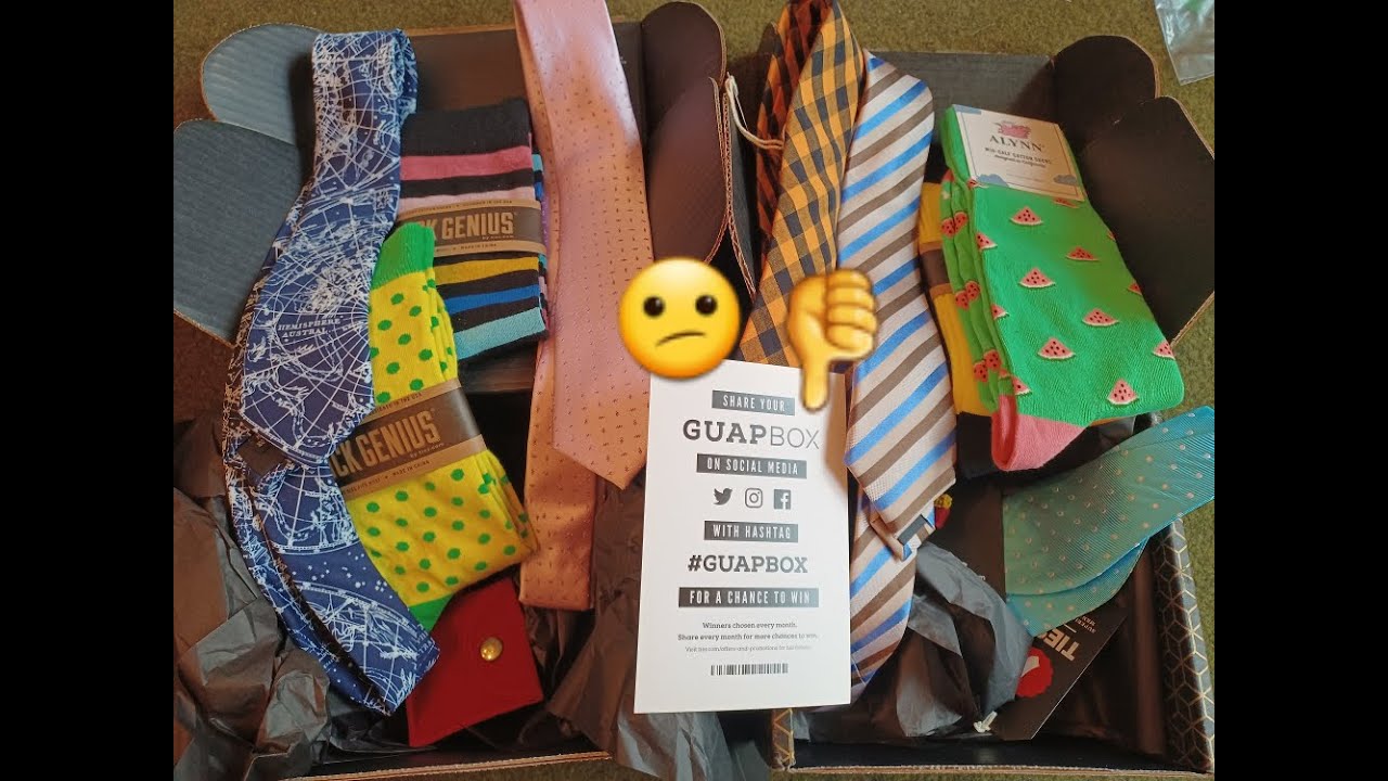 Ties.com Guapbox subscription double unboxing, May 2022. Utter disappointment. #Guapbox