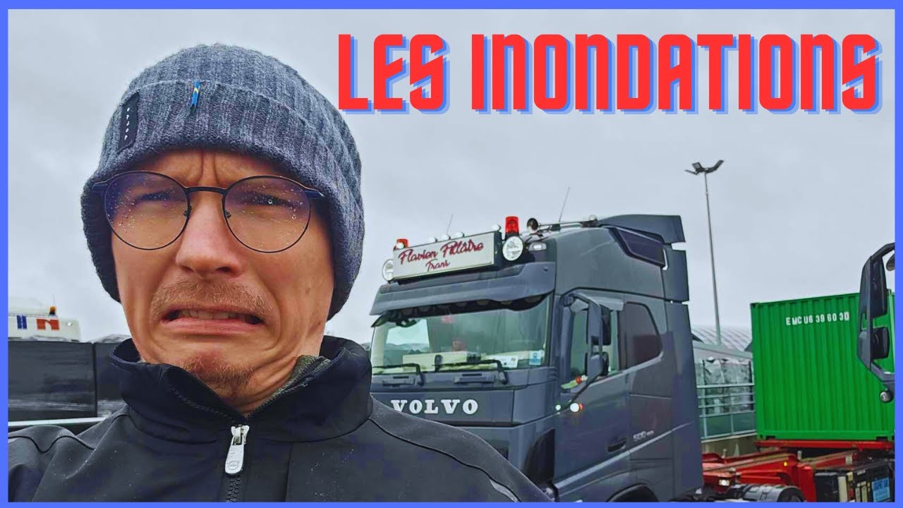 coincé EN CAMION dans les INONDATION a NANTES
