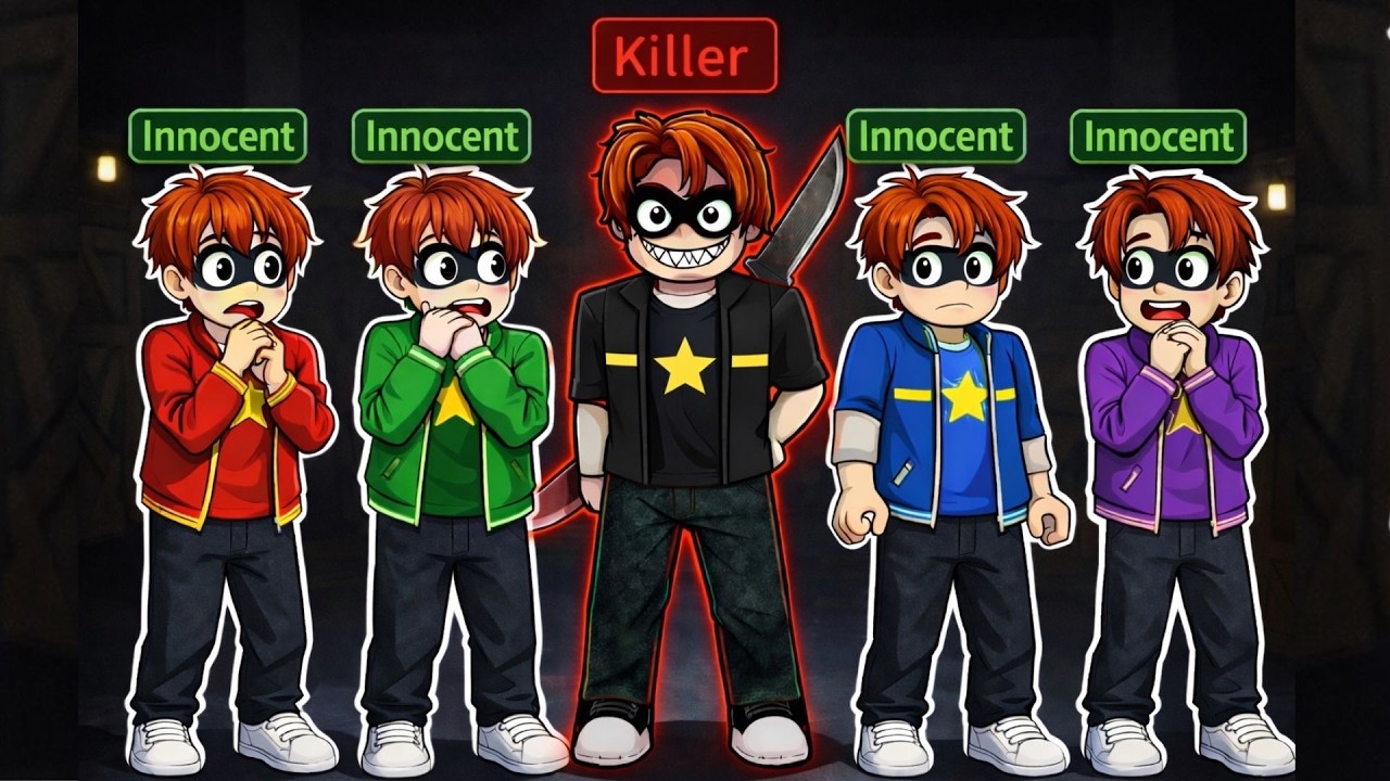 We played ROBLOX ONE OF US...