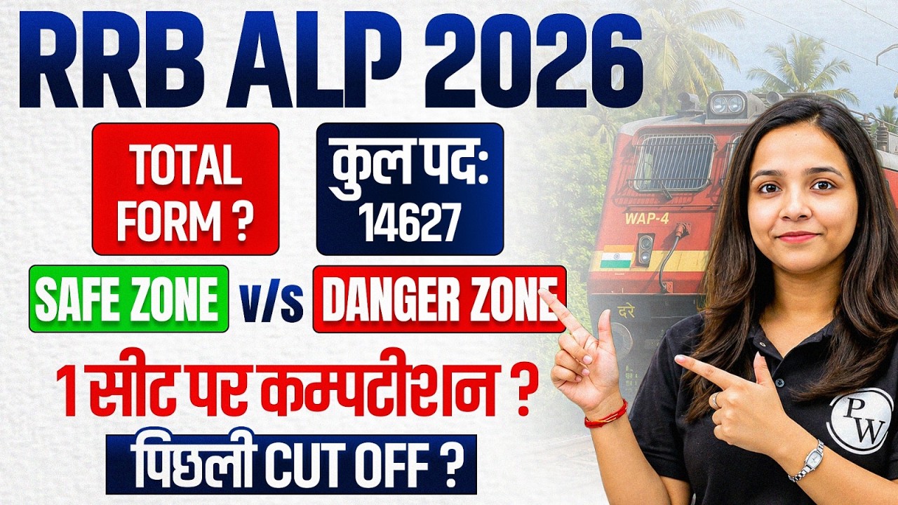 RRB ALP 2026 | ALP Vacancy v/s Total Form | ALP Safe Zone & Danger Zone | ALP Previous Year Cut Off