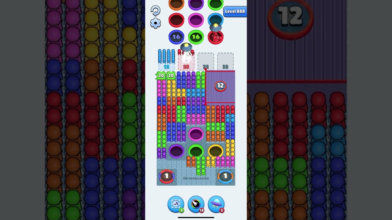 Hole People Level 888 Solution Walkthrough 