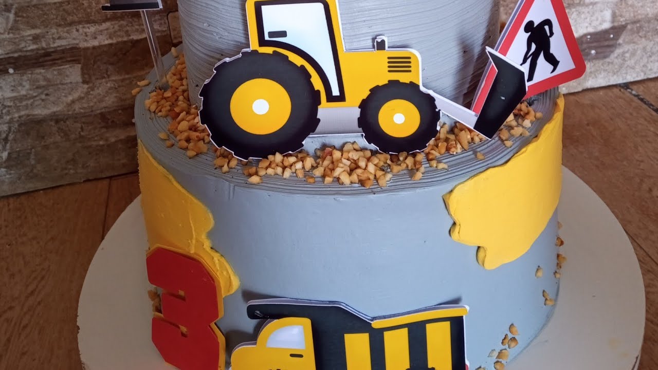 bolo lindo tema construção civil ❤️